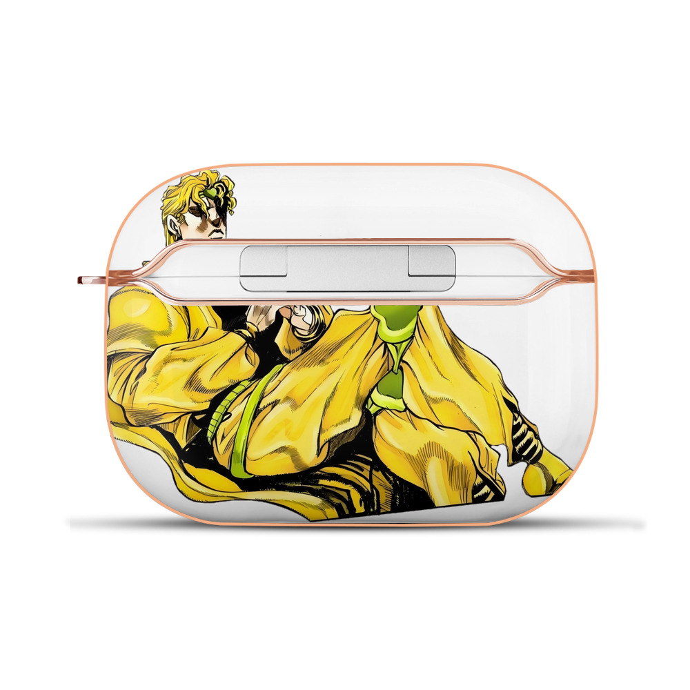 （画像用） ジョジョの奇妙な冒険 ディオ?ブランドー JoJo's Bizarre Adventure Dio Brando 【AirPods Pro用】ハードシェル保護ケース｜耐衝撃・防指紋・カラビナ付き商品仕様