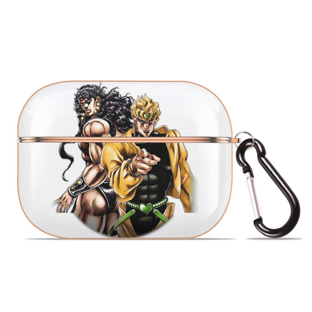 （画像用） ジョジョの奇妙な冒険 ディオ?ブランドー JoJo's Bizarre Adventure Dio Brando 【AirPods Pro用】ハードシェル保護ケース｜耐衝撃・防指紋・カラビナ付き商品仕様