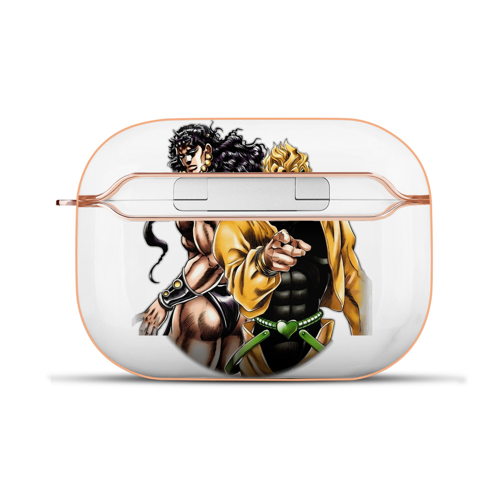 （画像用） ジョジョの奇妙な冒険 ディオ?ブランドー JoJo's Bizarre Adventure Dio Brando 【AirPods Pro用】ハードシェル保護ケース｜耐衝撃・防指紋・カラビナ付き商品仕様