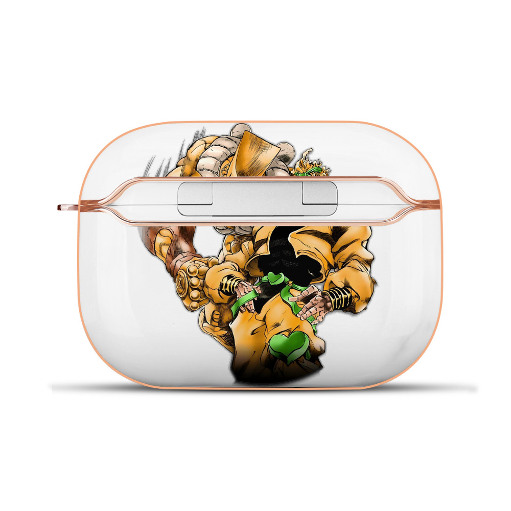 （画像用） ジョジョの奇妙な冒険 ディオ?ブランドー JoJo's Bizarre Adventure Dio Brando 【AirPods Pro用】ハードシェル保護ケース｜耐衝撃・防指紋・カラビナ付き商品仕様