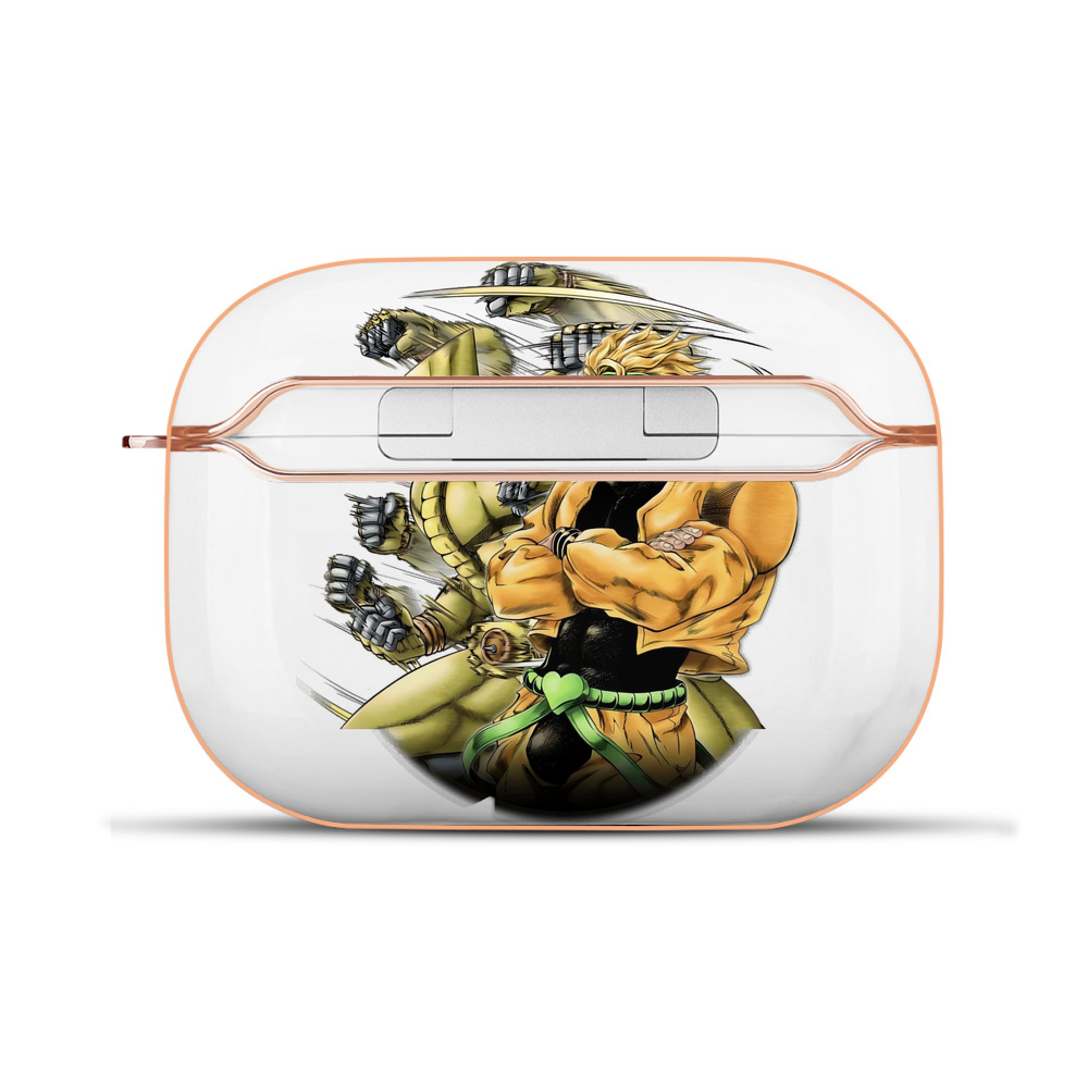 （画像用） ジョジョの奇妙な冒険 ディオ?ブランドー JoJo's Bizarre Adventure Dio Brando 【AirPods Pro用】ハードシェル保護ケース｜耐衝撃・防指紋・カラビナ付き商品仕様