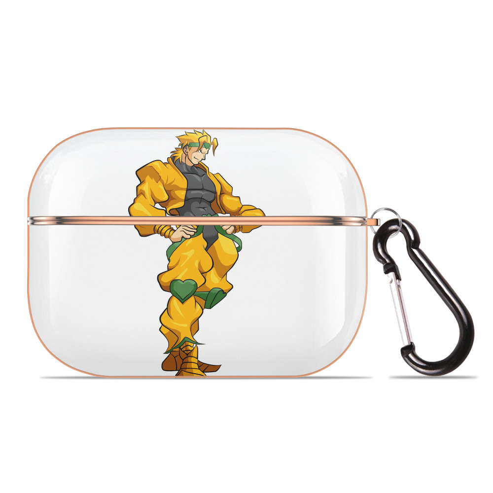 （画像用） ジョジョの奇妙な冒険 ディオ?ブランドー JoJo's Bizarre Adventure Dio Brando 【AirPods Pro用】ハードシェル保護ケース｜耐衝撃・防指紋・カラビナ付き商品仕様