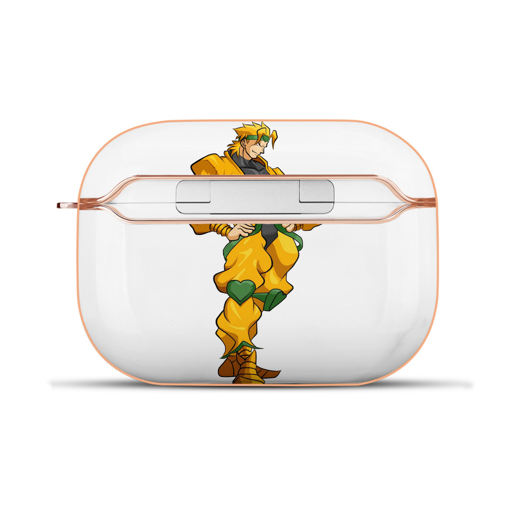 （画像用） ジョジョの奇妙な冒険 ディオ?ブランドー JoJo's Bizarre Adventure Dio Brando 【AirPods Pro用】ハードシェル保護ケース｜耐衝撃・防指紋・カラビナ付き商品仕様