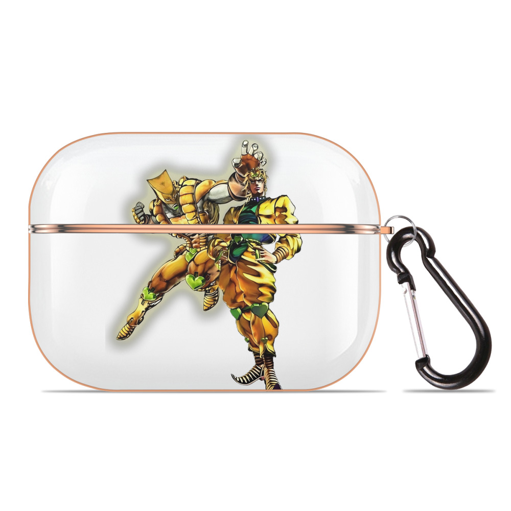 （画像用） ジョジョの奇妙な冒険 ディオ?ブランドー JoJo's Bizarre Adventure Dio Brando 【AirPods Pro用】ハードシェル保護ケース｜耐衝撃・防指紋・カラビナ付き商品仕様