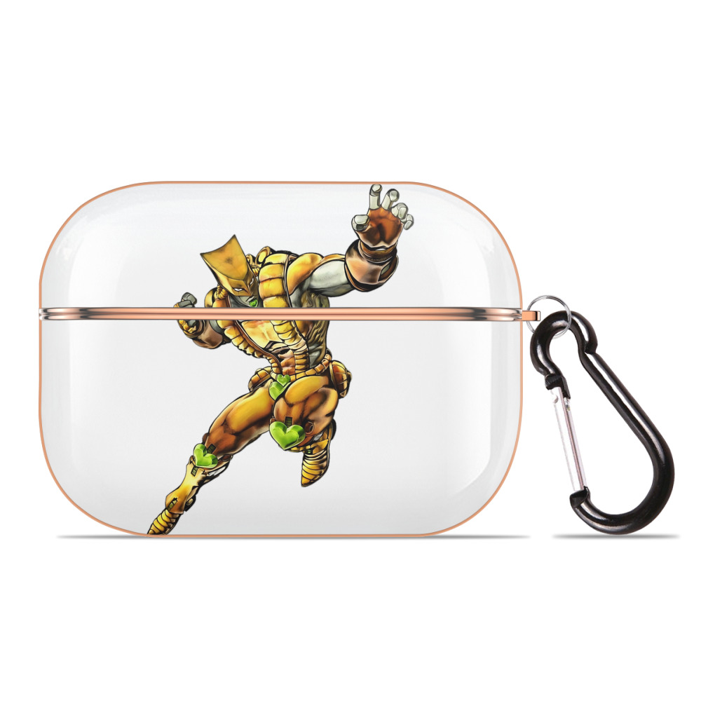 （画像用） ジョジョの奇妙な冒険 ディオ?ブランドー JoJo's Bizarre Adventure Dio Brando 【AirPods Pro用】ハードシェル保護ケース｜耐衝撃・防指紋・カラビナ付き商品仕様