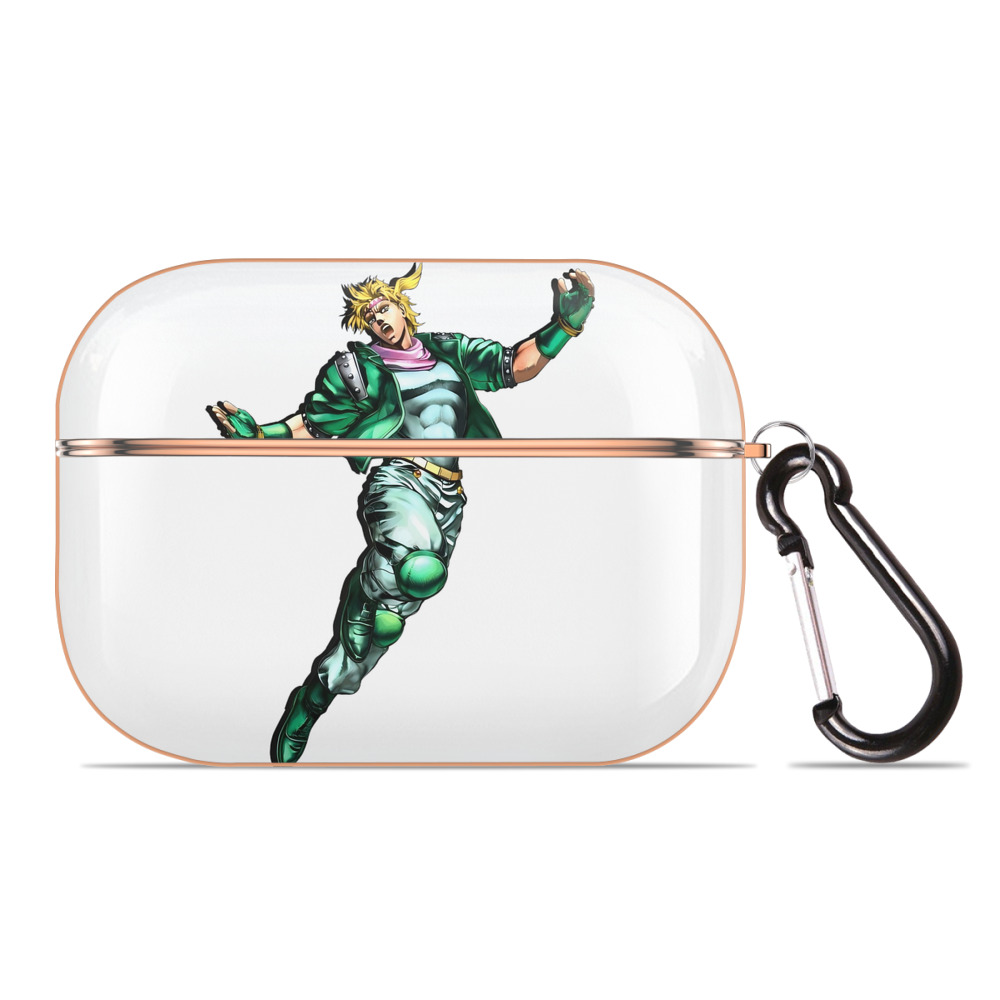 （画像用） ジョジョの奇妙な冒険 ディオ?ブランドー JoJo's Bizarre Adventure Dio Brando 【AirPods Pro用】ハードシェル保護ケース｜耐衝撃・防指紋・カラビナ付き商品仕様