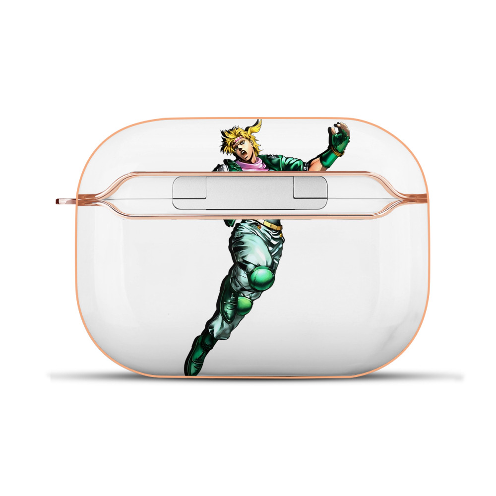 （画像用） ジョジョの奇妙な冒険 ディオ?ブランドー JoJo's Bizarre Adventure Dio Brando 【AirPods Pro用】ハードシェル保護ケース｜耐衝撃・防指紋・カラビナ付き商品仕様