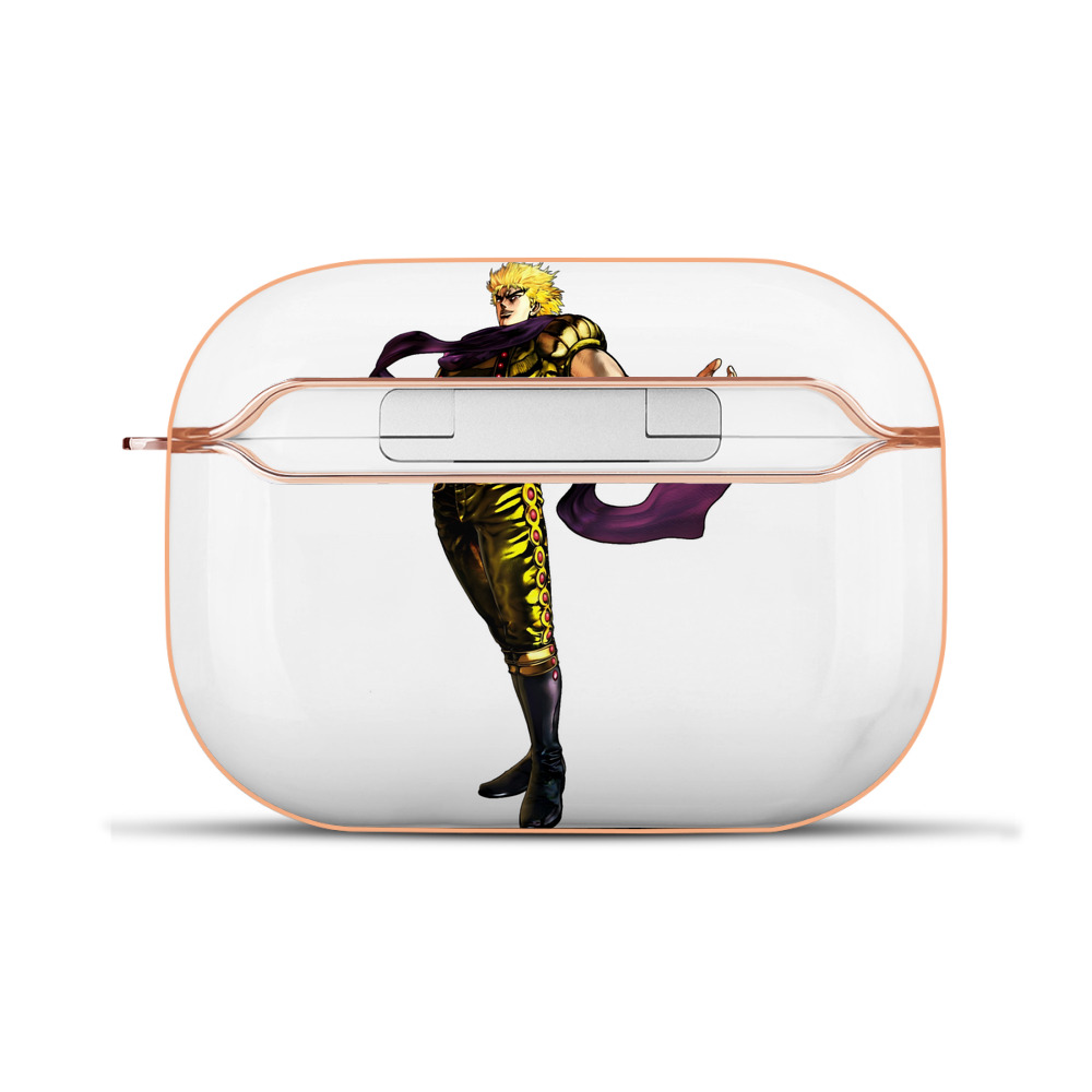 （画像用） ジョジョの奇妙な冒険 ディオ?ブランドー JoJo's Bizarre Adventure Dio Brando 【AirPods Pro用】ハードシェル保護ケース｜耐衝撃・防指紋・カラビナ付き商品仕様