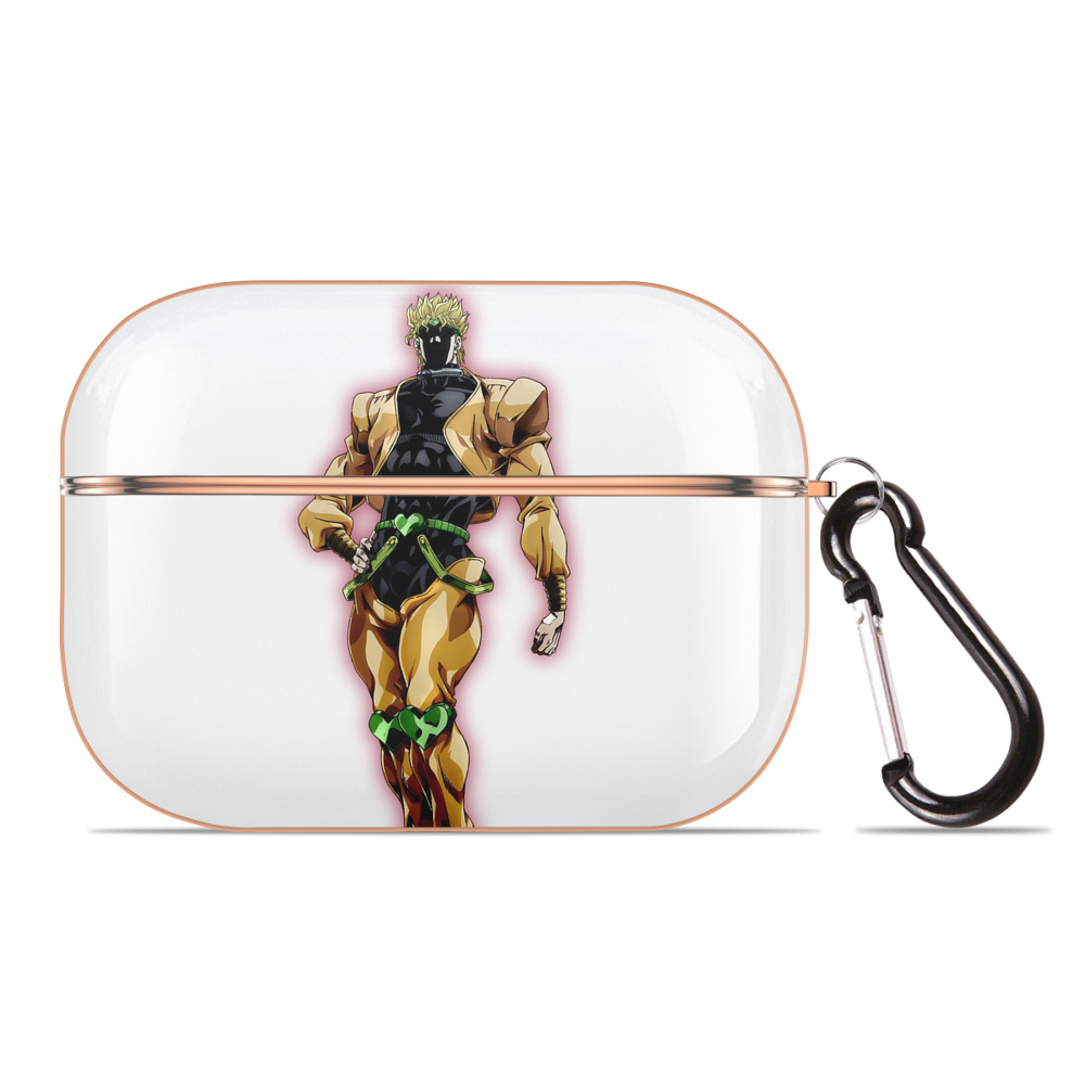 （画像用） ジョジョの奇妙な冒険 ディオ?ブランドー JoJo's Bizarre Adventure Dio Brando 【AirPods Pro用】ハードシェル保護ケース｜耐衝撃・防指紋・カラビナ付き商品仕様