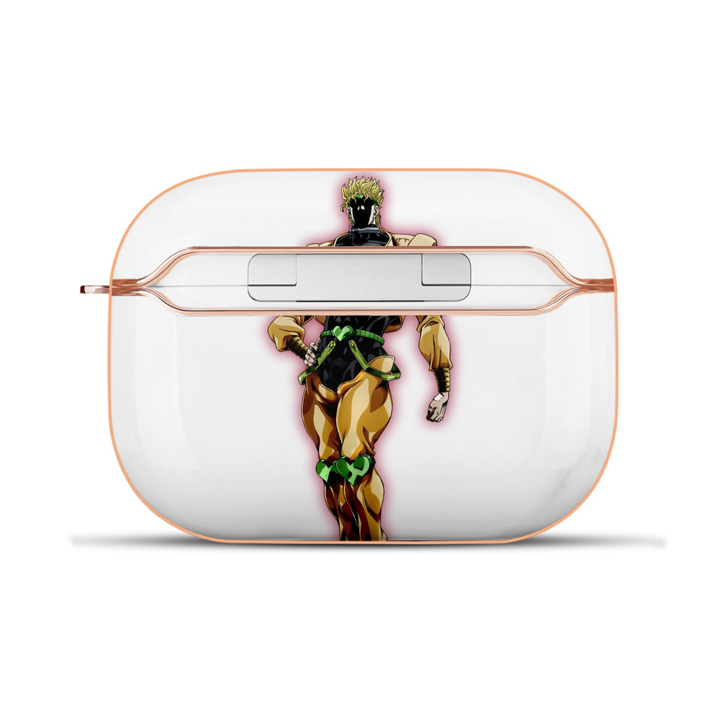 （画像用） ジョジョの奇妙な冒険 ディオ?ブランドー JoJo's Bizarre Adventure Dio Brando 【AirPods Pro用】ハードシェル保護ケース｜耐衝撃・防指紋・カラビナ付き商品仕様