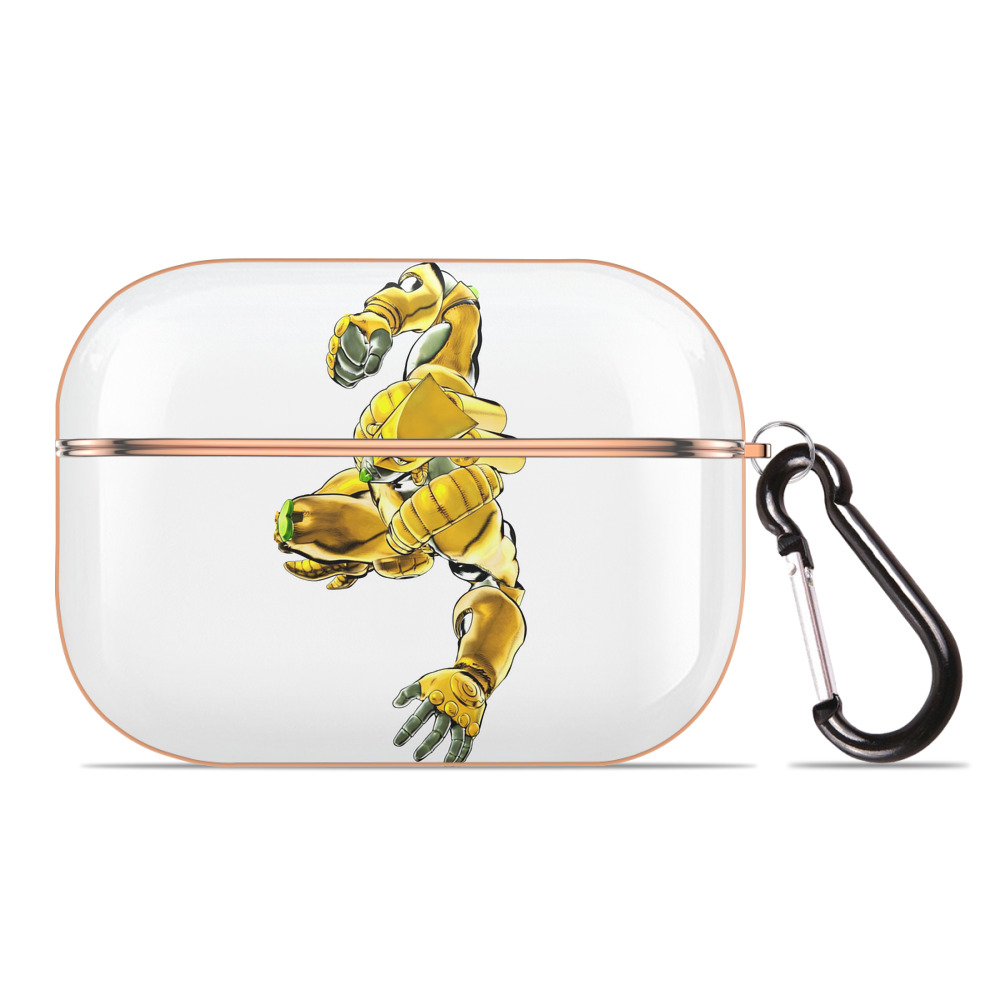 （画像用） ジョジョの奇妙な冒険 ディオ?ブランドー JoJo's Bizarre Adventure Dio Brando 【AirPods Pro用】ハードシェル保護ケース｜耐衝撃・防指紋・カラビナ付き商品仕様