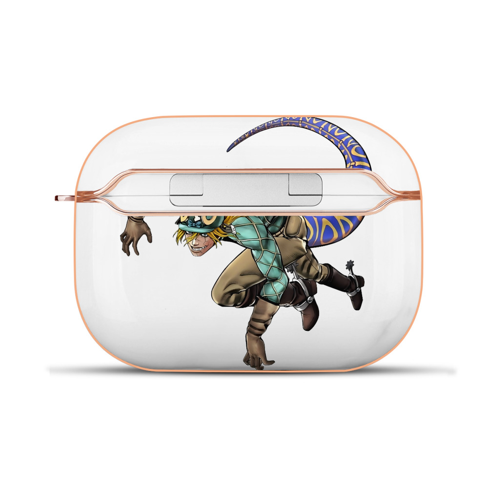 （画像用） ジョジョの奇妙な冒険 ディオ?ブランドー JoJo's Bizarre Adventure Dio Brando 【AirPods Pro用】ハードシェル保護ケース｜耐衝撃・防指紋・カラビナ付き商品仕様