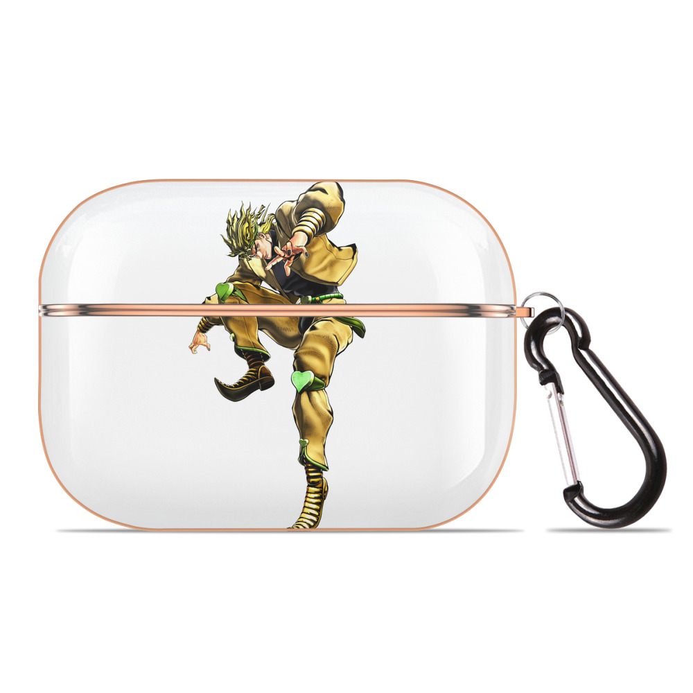 （画像用） ジョジョの奇妙な冒険 ディオ?ブランドー JoJo's Bizarre Adventure Dio Brando 【AirPods Pro用】ハードシェル保護ケース｜耐衝撃・防指紋・カラビナ付き商品仕様