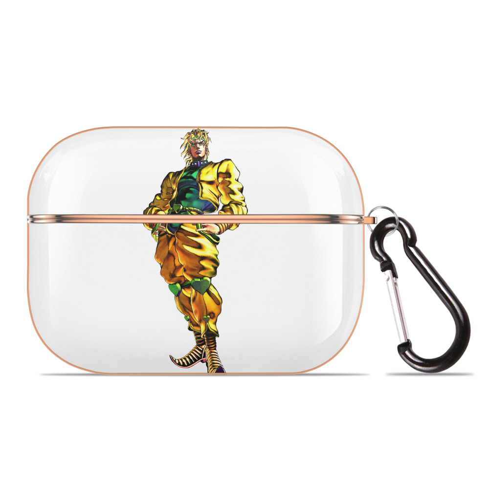 （画像用） ジョジョの奇妙な冒険 ディオ?ブランドー JoJo's Bizarre Adventure Dio Brando 【AirPods Pro用】ハードシェル保護ケース｜耐衝撃・防指紋・カラビナ付き商品仕様