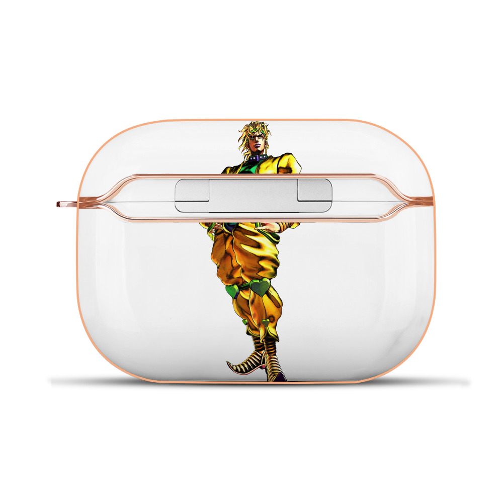 （画像用） ジョジョの奇妙な冒険 ディオ?ブランドー JoJo's Bizarre Adventure Dio Brando 【AirPods Pro用】ハードシェル保護ケース｜耐衝撃・防指紋・カラビナ付き商品仕様