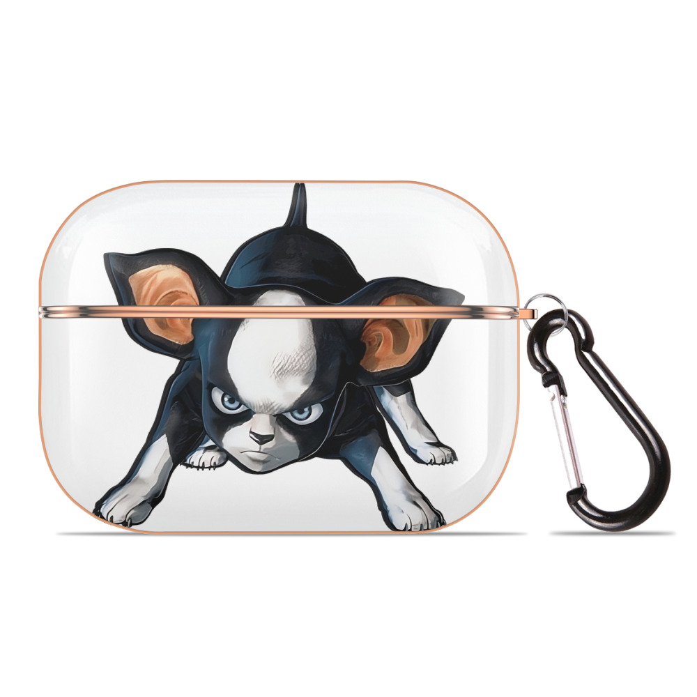 （画像用） ジョジョの奇妙な冒険 イギー JoJo's Bizarre Adventure Iggy 【AirPods Pro用】ハードシェル保護ケース｜耐衝撃・防指紋・カラビナ付き商品仕様