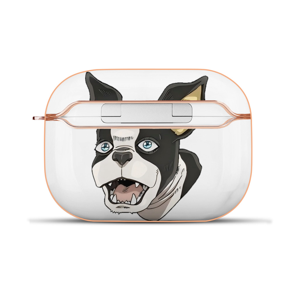 （画像用） ジョジョの奇妙な冒険 イギー JoJo's Bizarre Adventure Iggy 【AirPods Pro用】ハードシェル保護ケース｜耐衝撃・防指紋・カラビナ付き商品仕様