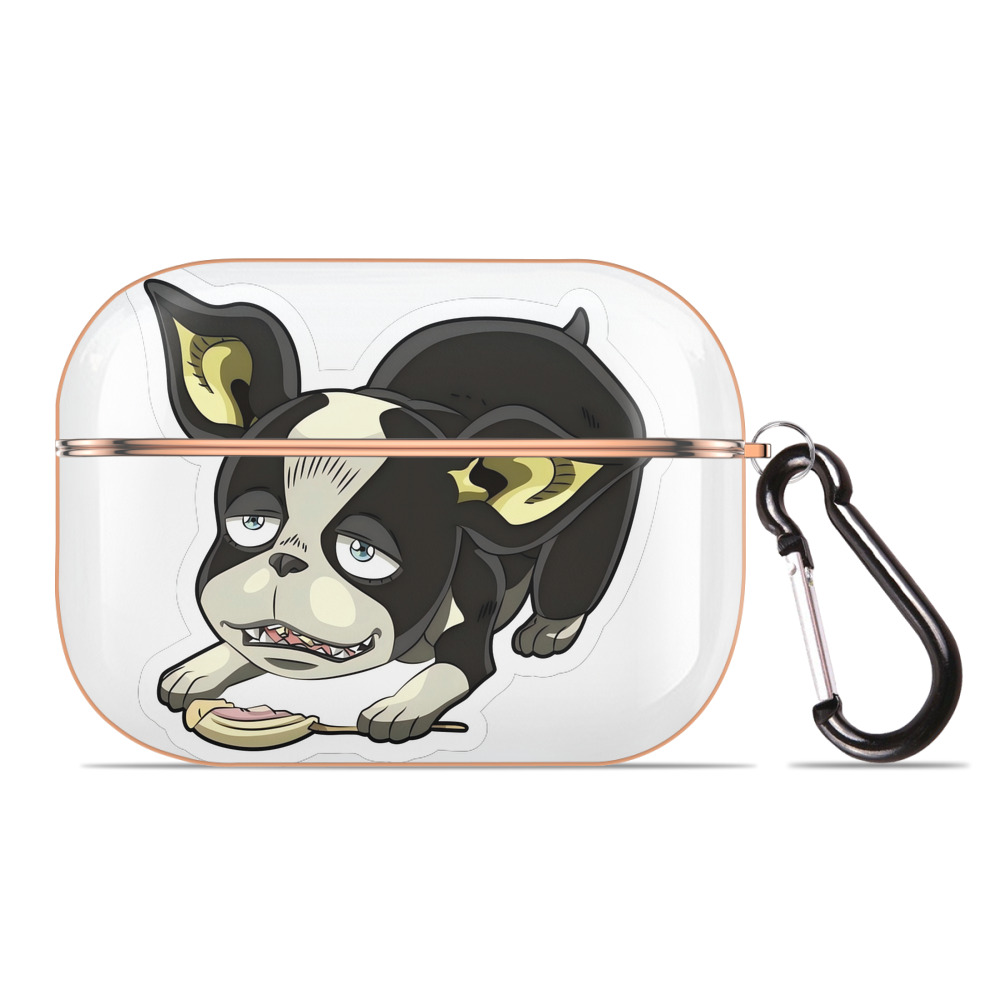 （画像用） ジョジョの奇妙な冒険 イギー JoJo's Bizarre Adventure Iggy 【AirPods Pro用】ハードシェル保護ケース｜耐衝撃・防指紋・カラビナ付き商品仕様