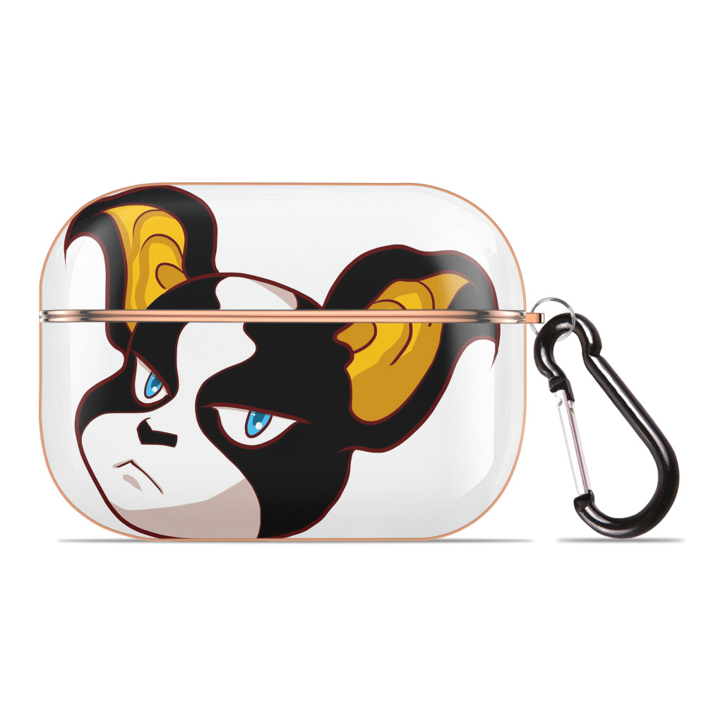 （画像用） ジョジョの奇妙な冒険 イギー JoJo's Bizarre Adventure Iggy 【AirPods Pro用】ハードシェル保護ケース｜耐衝撃・防指紋・カラビナ付き商品仕様