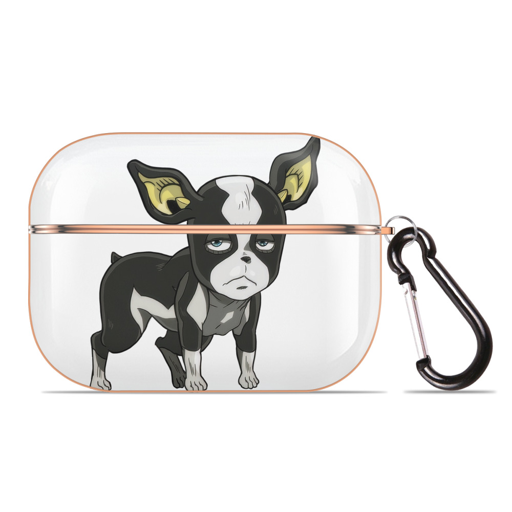 （画像用） ジョジョの奇妙な冒険 イギー JoJo's Bizarre Adventure Iggy 【AirPods Pro用】ハードシェル保護ケース｜耐衝撃・防指紋・カラビナ付き商品仕様