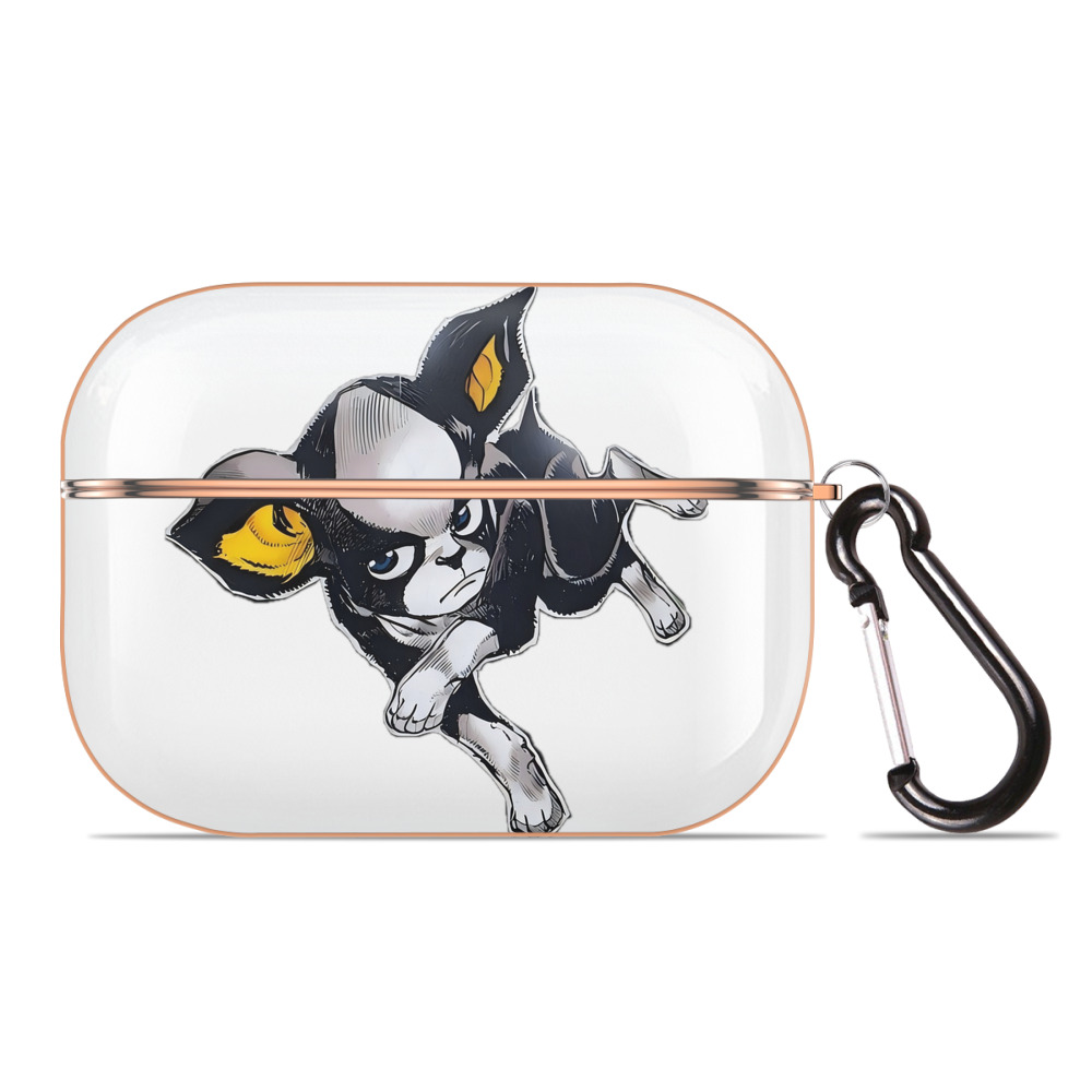 （画像用） ジョジョの奇妙な冒険 イギー JoJo's Bizarre Adventure Iggy 【AirPods Pro用】ハードシェル保護ケース｜耐衝撃・防指紋・カラビナ付き商品仕様