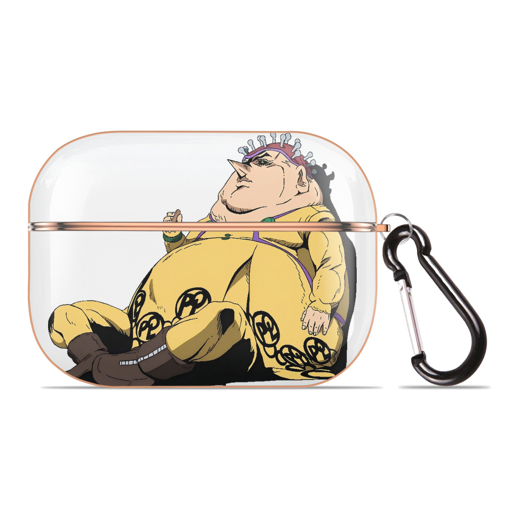 （画像用） ジョジョの奇妙な冒険 ポルポ JoJo's Bizarre Adventure Polpo 【AirPods Pro用】ハードシェル保護ケース｜耐衝撃・防指紋・カラビナ付き商品仕様