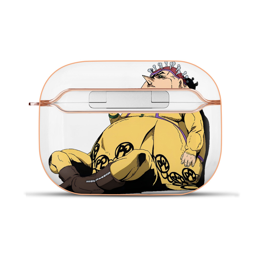 （画像用） ジョジョの奇妙な冒険 ポルポ JoJo's Bizarre Adventure Polpo 【AirPods Pro用】ハードシェル保護ケース｜耐衝撃・防指紋・カラビナ付き商品仕様