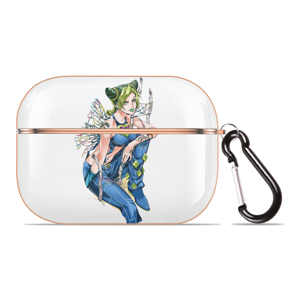 （画像用） "ジョジョの奇妙な冒険 くうじょう ジョリーン JoJo's Bizarre Adventure Jolyne Cujoh " 【AirPods Pro用】ハードシェル保護ケース｜耐衝撃・防指紋・カラビナ付き商品仕様