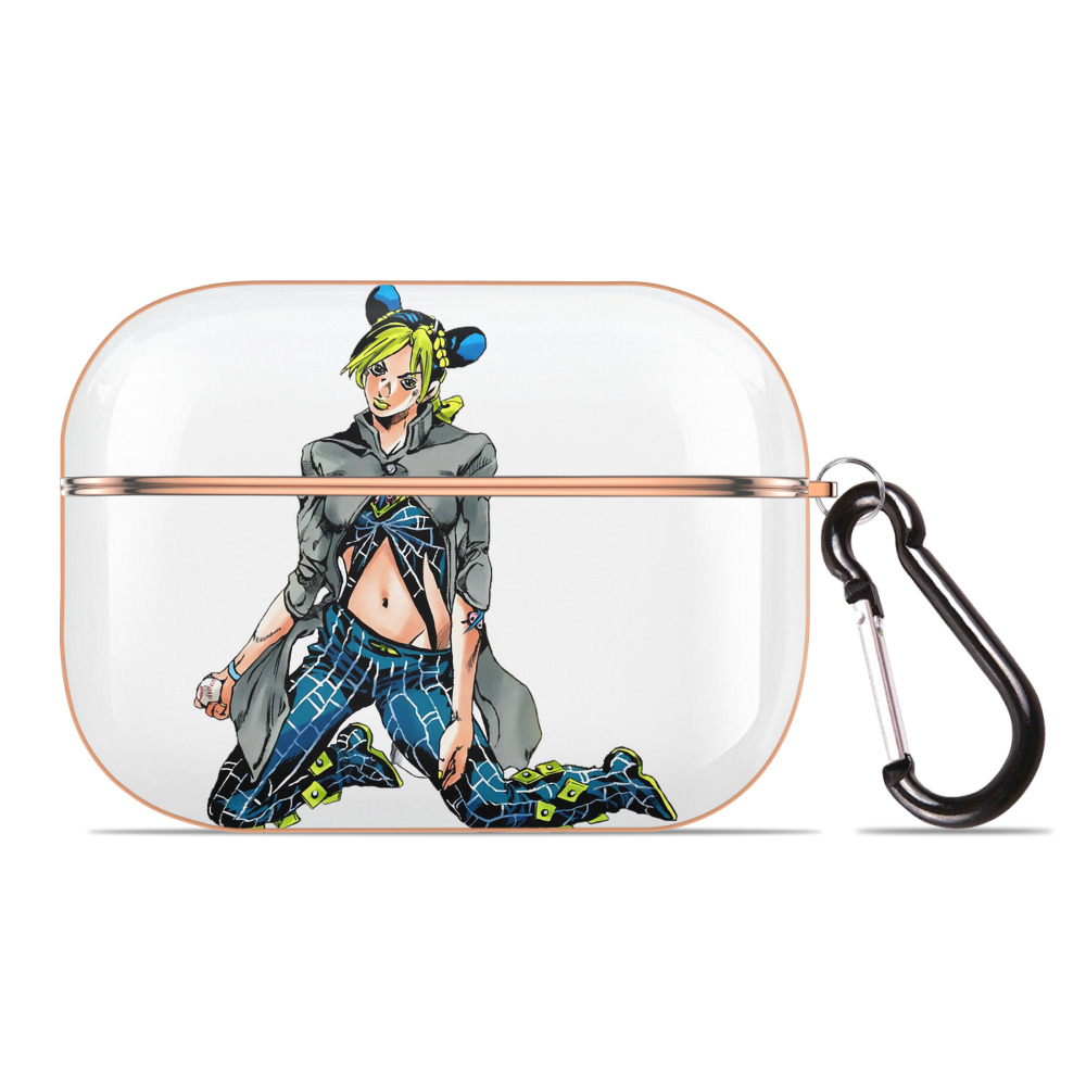 （画像用） "ジョジョの奇妙な冒険 くうじょう ジョリーン JoJo's Bizarre Adventure Jolyne Cujoh " 【AirPods Pro用】ハードシェル保護ケース｜耐衝撃・防指紋・カラビナ付き商品仕様