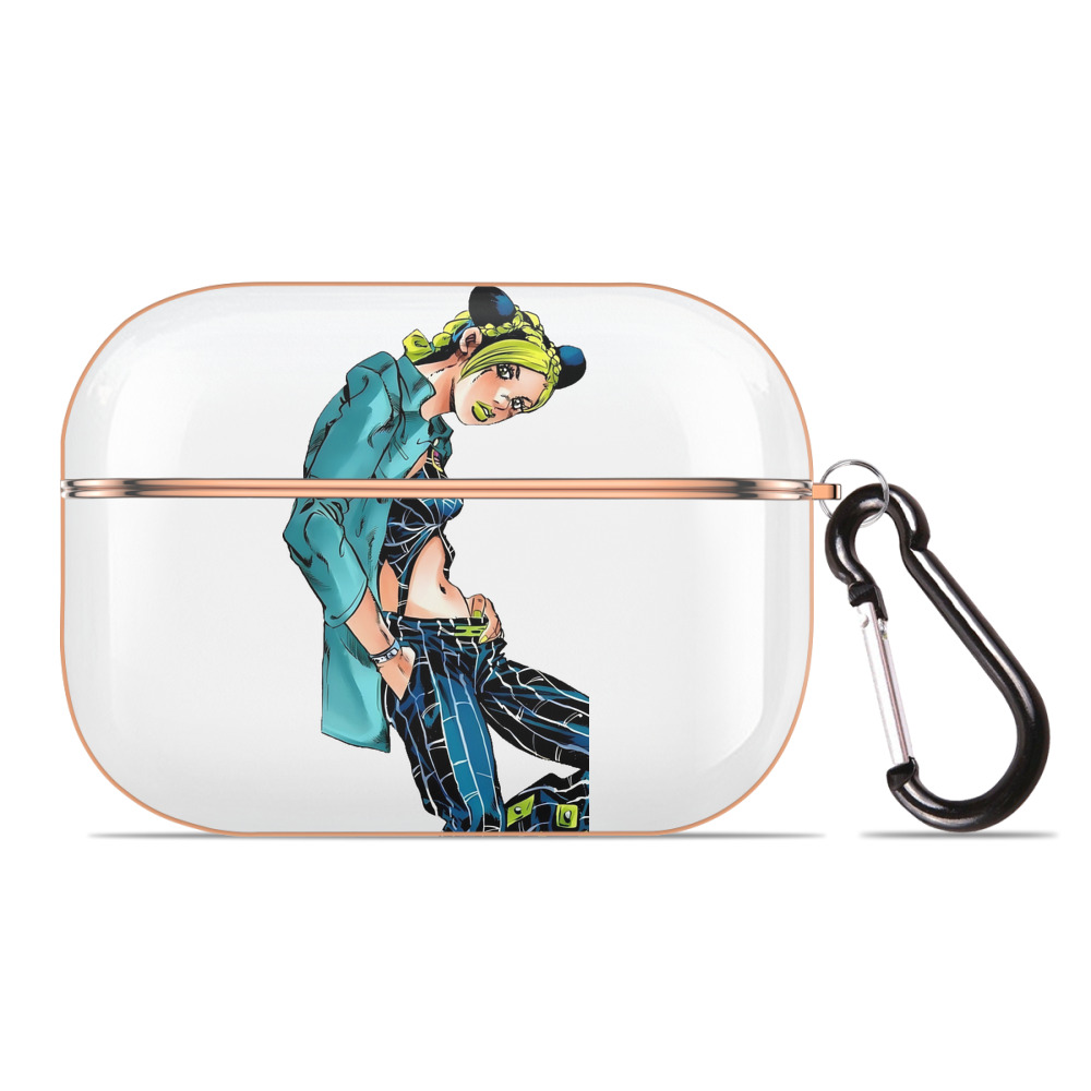 （画像用） "ジョジョの奇妙な冒険 くうじょう ジョリーン JoJo's Bizarre Adventure Jolyne Cujoh " 【AirPods Pro用】ハードシェル保護ケース｜耐衝撃・防指紋・カラビナ付き商品仕様