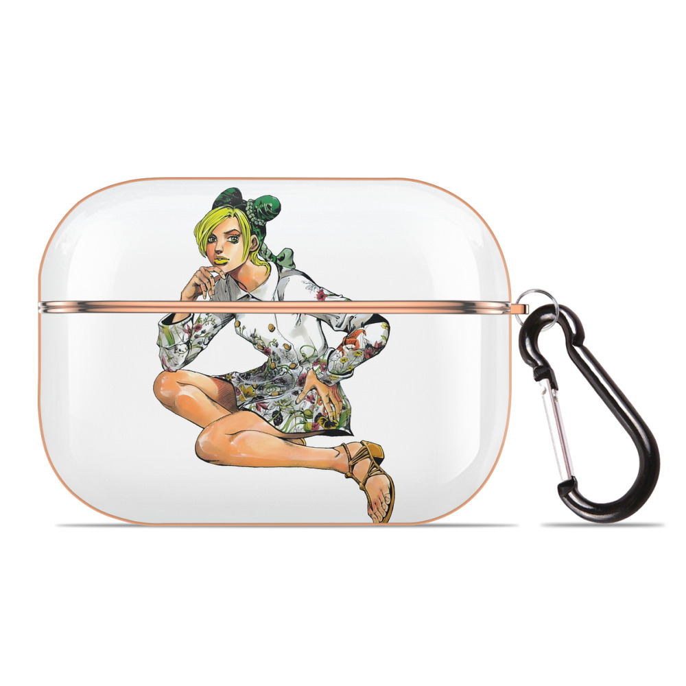 （画像用） "ジョジョの奇妙な冒険 くうじょう ジョリーン JoJo's Bizarre Adventure Jolyne Cujoh " 【AirPods Pro用】ハードシェル保護ケース｜耐衝撃・防指紋・カラビナ付き商品仕様