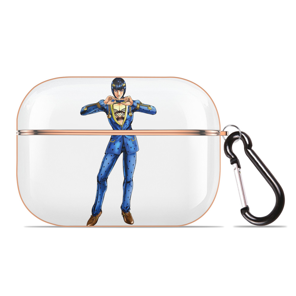 （画像用） ジョジョの奇妙な冒険 ブローノ?ブチャラティ JoJo's Bizarre Adventure Bruno Bucciarati 【AirPods Pro用】ハードシェル保護ケース｜耐衝撃・防指紋・カラビナ付き商品仕様
