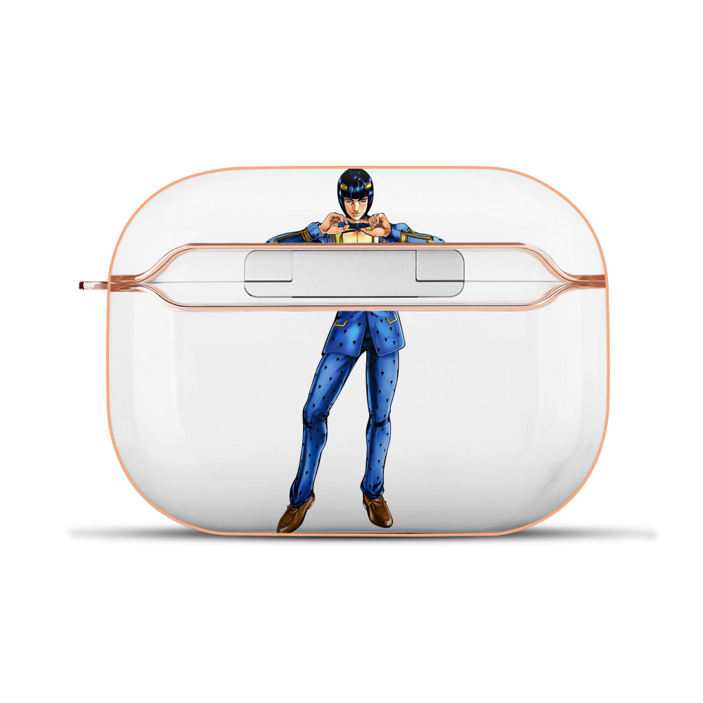 （画像用） ジョジョの奇妙な冒険 ブローノ?ブチャラティ JoJo's Bizarre Adventure Bruno Bucciarati 【AirPods Pro用】ハードシェル保護ケース｜耐衝撃・防指紋・カラビナ付き商品仕様