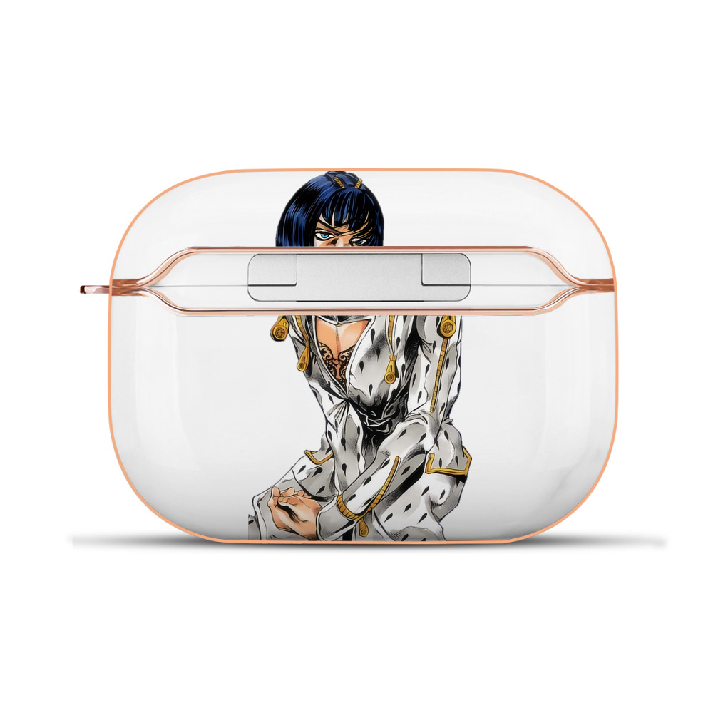 （画像用） ジョジョの奇妙な冒険 ブローノ?ブチャラティ JoJo's Bizarre Adventure Bruno Bucciarati 【AirPods Pro用】ハードシェル保護ケース｜耐衝撃・防指紋・カラビナ付き商品仕様