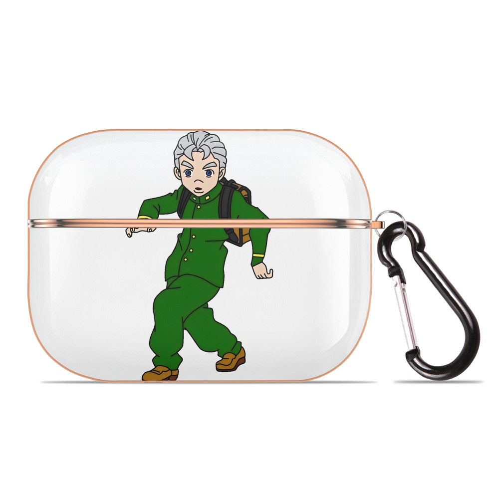 （画像用） ジョジョの奇妙な冒険 広瀨康一 JoJo's Bizarre Adventure Hirose Koichi 【AirPods Pro用】ハードシェル保護ケース｜耐衝撃・防指紋・カラビナ付き商品仕様