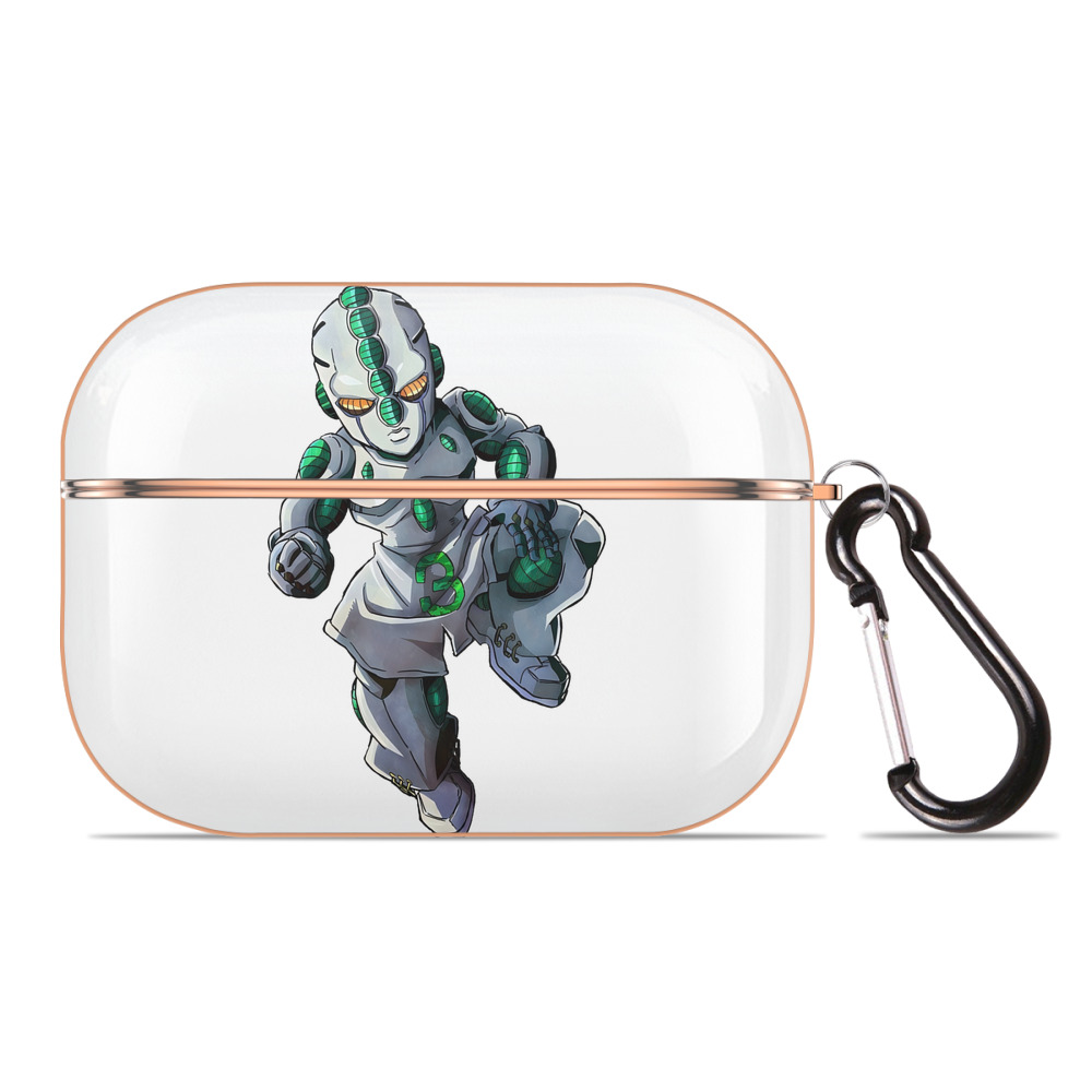 （画像用） ジョジョの奇妙な冒険 広瀨康一 JoJo's Bizarre Adventure Hirose Koichi 【AirPods Pro用】ハードシェル保護ケース｜耐衝撃・防指紋・カラビナ付き商品仕様