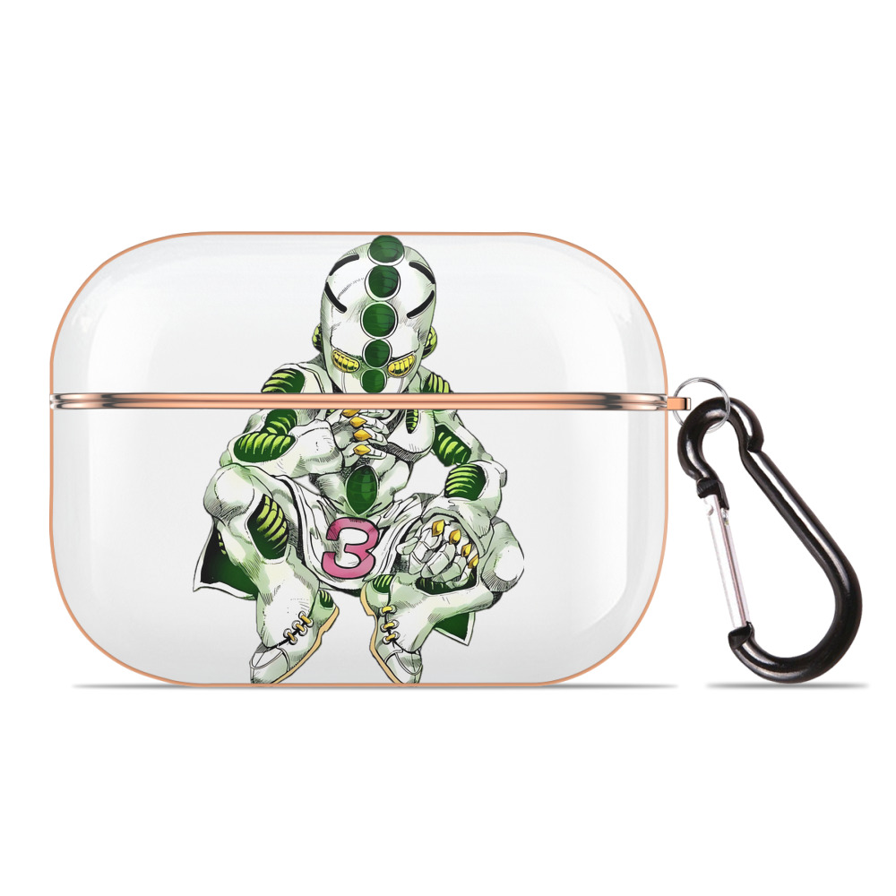（画像用） ジョジョの奇妙な冒険 広瀨康一 JoJo's Bizarre Adventure Hirose Koichi 【AirPods Pro用】ハードシェル保護ケース｜耐衝撃・防指紋・カラビナ付き商品仕様