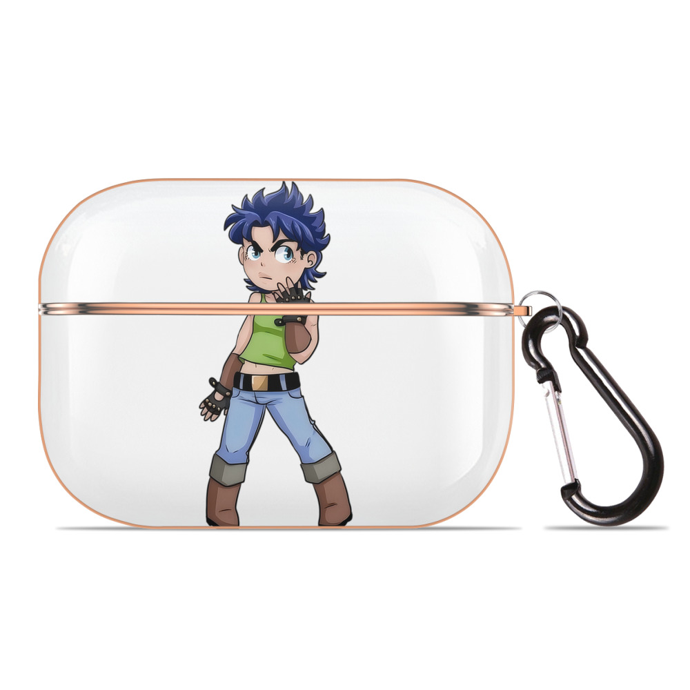 （画像用） ジョジョの奇妙な冒険 広瀨康一 JoJo's Bizarre Adventure Hirose Koichi 【AirPods Pro用】ハードシェル保護ケース｜耐衝撃・防指紋・カラビナ付き商品仕様