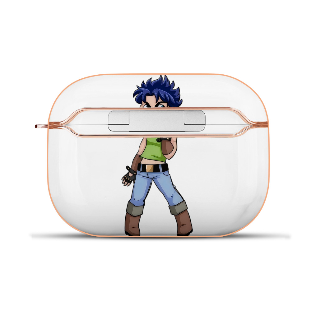 （画像用） ジョジョの奇妙な冒険 広瀨康一 JoJo's Bizarre Adventure Hirose Koichi 【AirPods Pro用】ハードシェル保護ケース｜耐衝撃・防指紋・カラビナ付き商品仕様