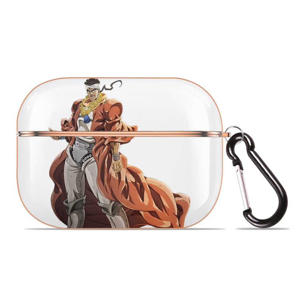 （画像用） ジョジョの奇妙な冒険 ムハンマド?アブドゥル JoJo's Bizarre Adventure Muhammad Avdol 【AirPods Pro用】ハードシェル保護ケース｜耐衝撃・防指紋・カラビナ付き商品仕様