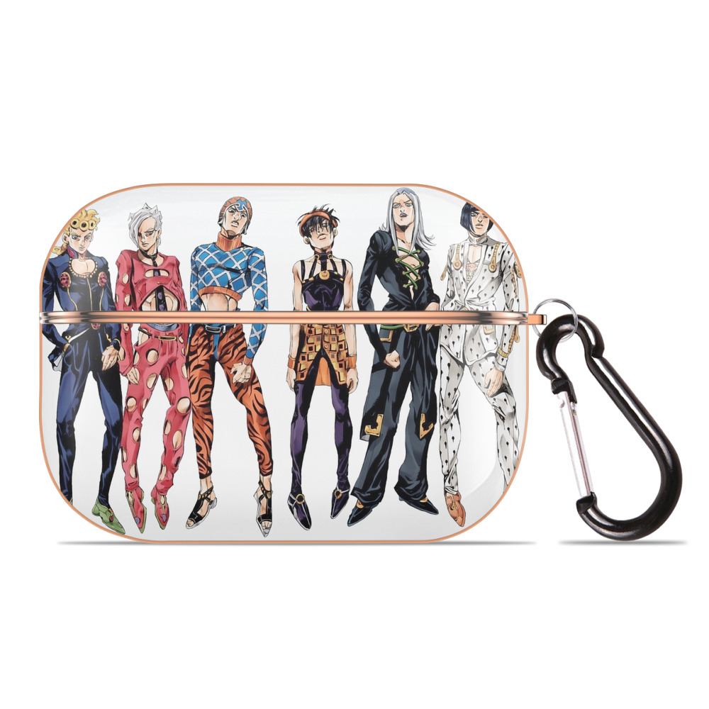 （画像用） ジョジョの奇妙な冒険 JoJo's Bizarre Adventure 【AirPods Pro用】ハードシェル保護ケース｜耐衝撃・防指紋・カラビナ付き商品仕様