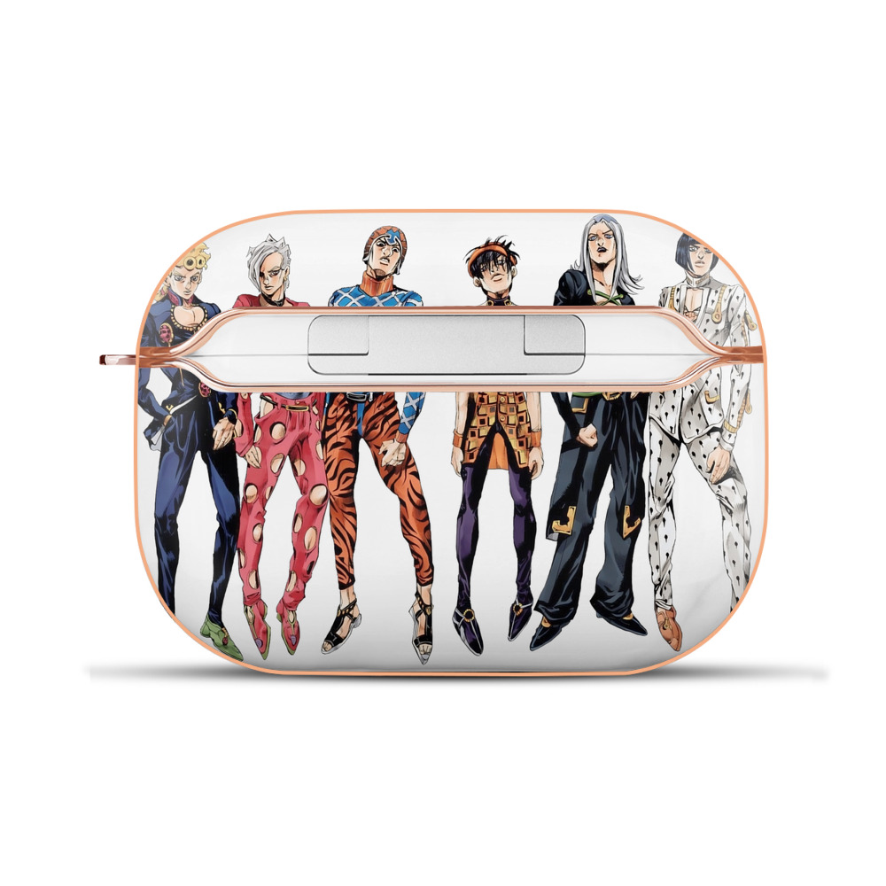 （画像用） ジョジョの奇妙な冒険 JoJo's Bizarre Adventure 【AirPods Pro用】ハードシェル保護ケース｜耐衝撃・防指紋・カラビナ付き商品仕様