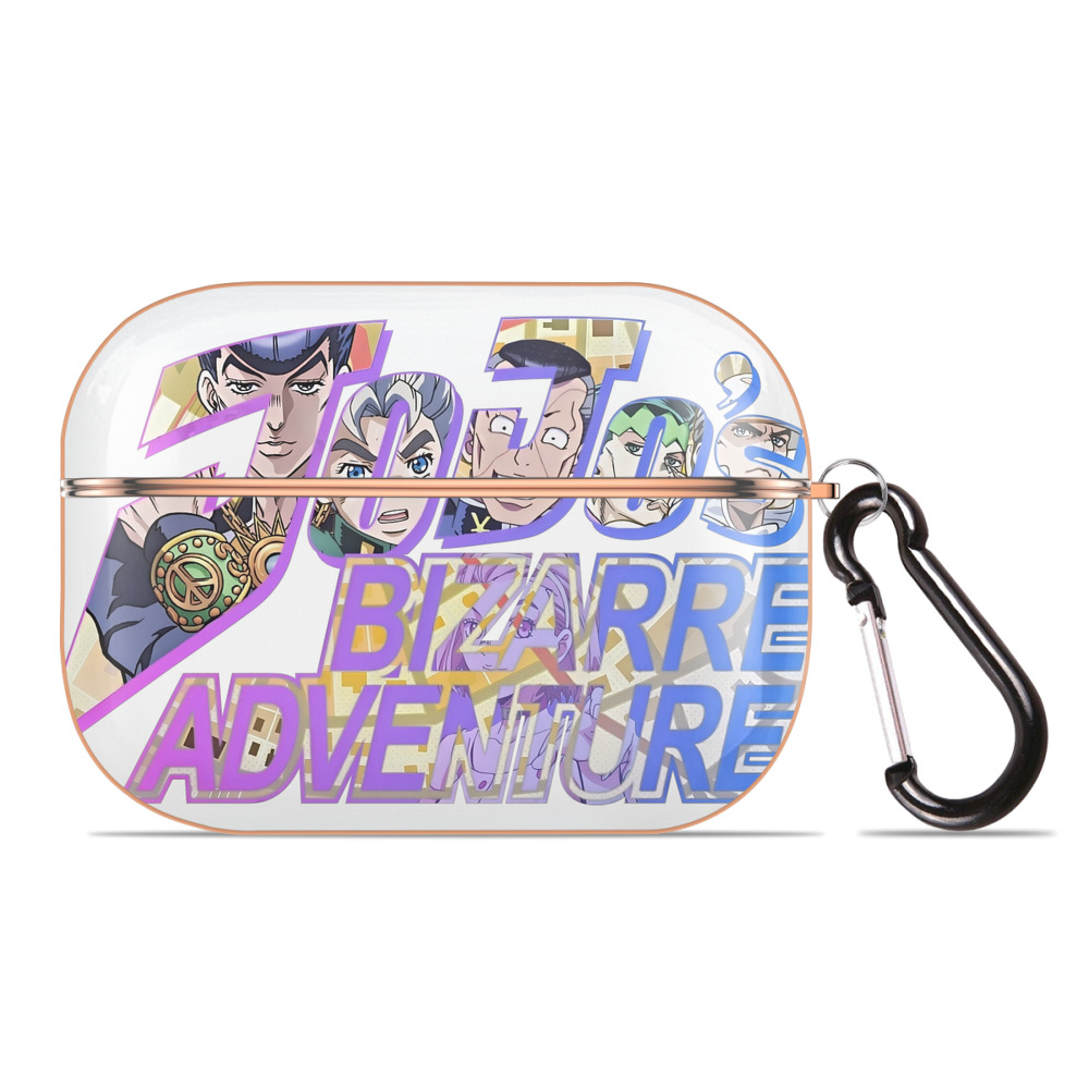 （画像用） ジョジョの奇妙な冒険 JoJo's Bizarre Adventure 【AirPods Pro用】ハードシェル保護ケース｜耐衝撃・防指紋・カラビナ付き商品仕様