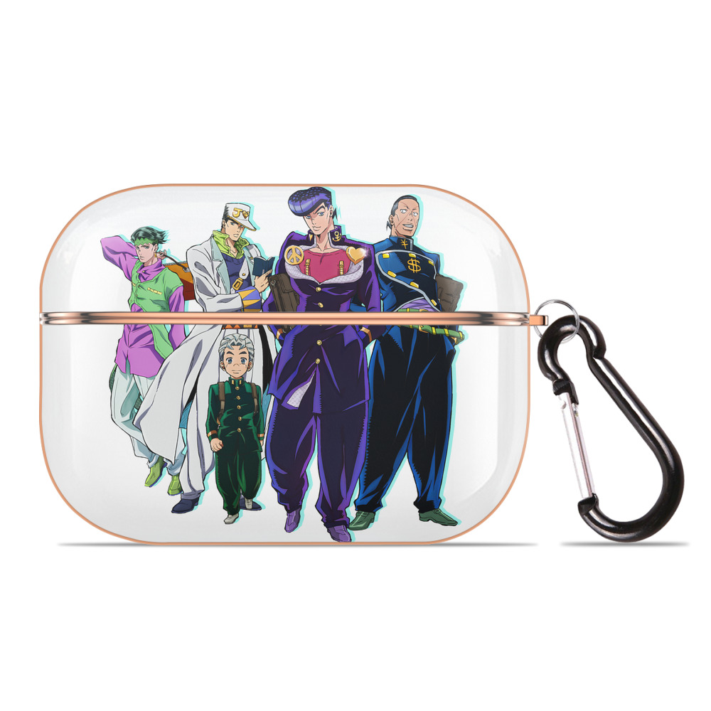 （画像用） ジョジョの奇妙な冒険 JoJo's Bizarre Adventure 【AirPods Pro用】ハードシェル保護ケース｜耐衝撃・防指紋・カラビナ付き商品仕様