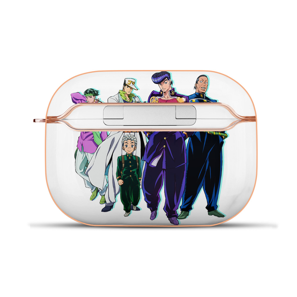（画像用） ジョジョの奇妙な冒険 JoJo's Bizarre Adventure 【AirPods Pro用】ハードシェル保護ケース｜耐衝撃・防指紋・カラビナ付き商品仕様