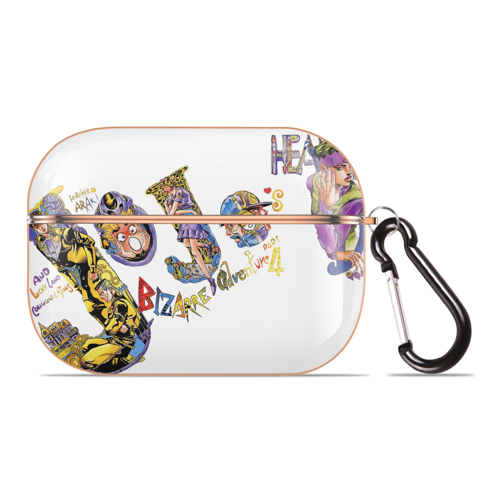 （画像用） ジョジョの奇妙な冒険 JoJo's Bizarre Adventure 【AirPods Pro用】ハードシェル保護ケース｜耐衝撃・防指紋・カラビナ付き商品仕様