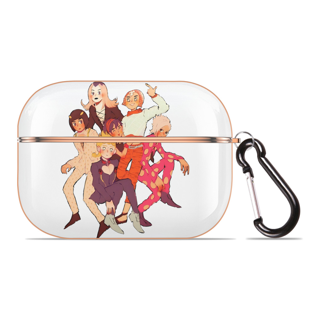 （画像用） ジョジョの奇妙な冒険 JoJo's Bizarre Adventure 【AirPods Pro用】ハードシェル保護ケース｜耐衝撃・防指紋・カラビナ付き商品仕様