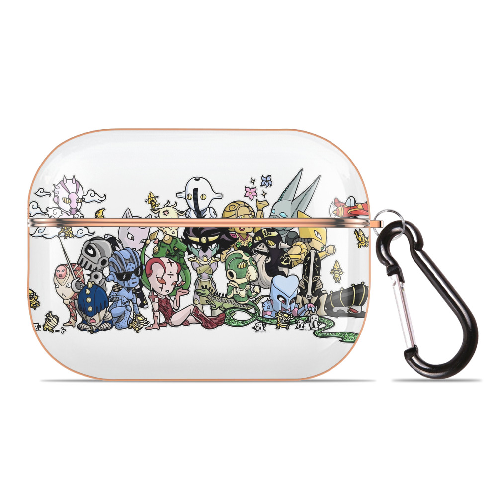 （画像用） ジョジョの奇妙な冒険 JoJo's Bizarre Adventure 【AirPods Pro用】ハードシェル保護ケース｜耐衝撃・防指紋・カラビナ付き商品仕様