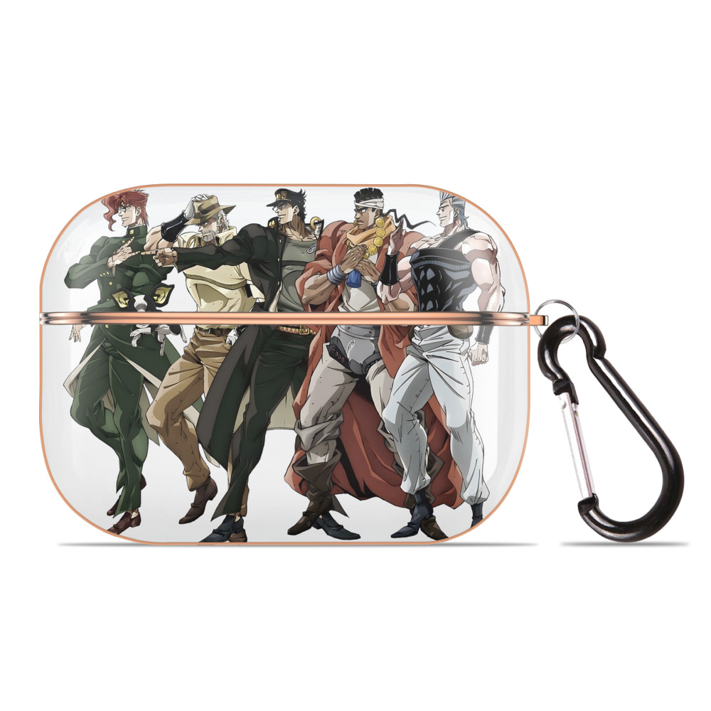 （画像用） ジョジョの奇妙な冒険 JoJo's Bizarre Adventure 【AirPods Pro用】ハードシェル保護ケース｜耐衝撃・防指紋・カラビナ付き商品仕様