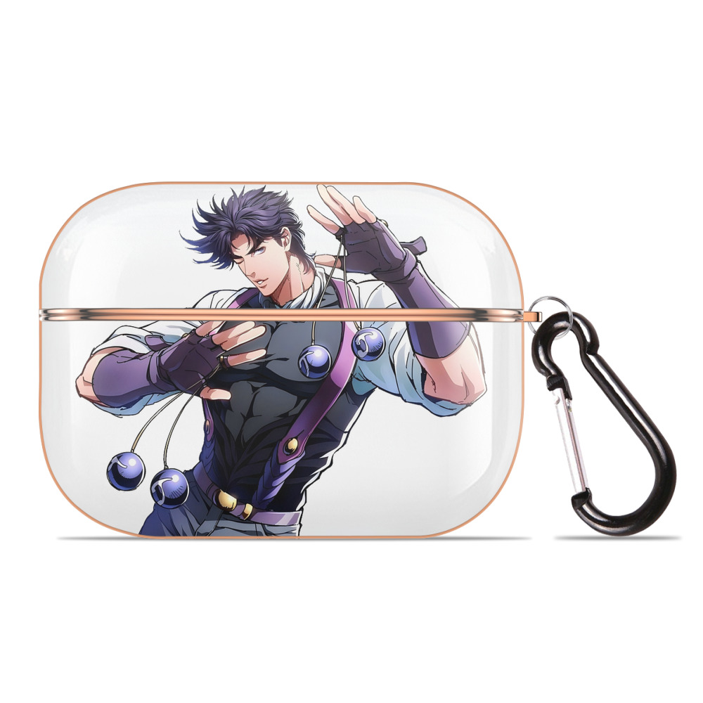 （画像用） ジョジョの奇妙な冒険 JoJo's Bizarre Adventure 【AirPods Pro用】ハードシェル保護ケース｜耐衝撃・防指紋・カラビナ付き商品仕様